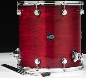 DW DRPL1616LTCS Performance Series Cherry Stain Lacquer 16 x 16 inch Tom Drum with Legs